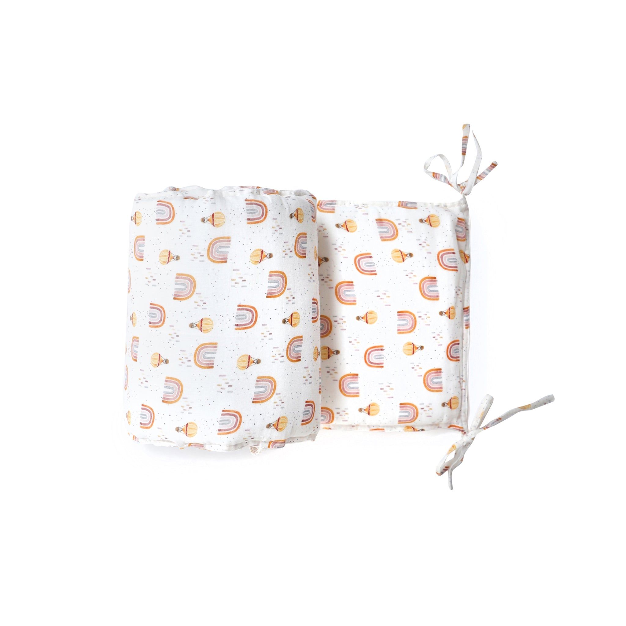 Whimsical Rainbow Cot Bumper 066